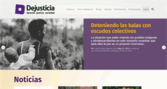 Desktop Screenshot of dejusticia.org