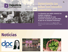 Tablet Screenshot of dejusticia.org